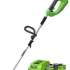 Триммер электрический GREENWORKS G40LTK4,  аккумуляторный,  40В,  4Ач,  с ЗУ [2101507ub]